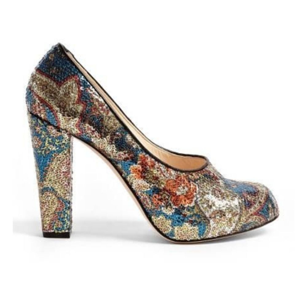 Carven sequin heels platforms‎ - Picture 2 of 5
